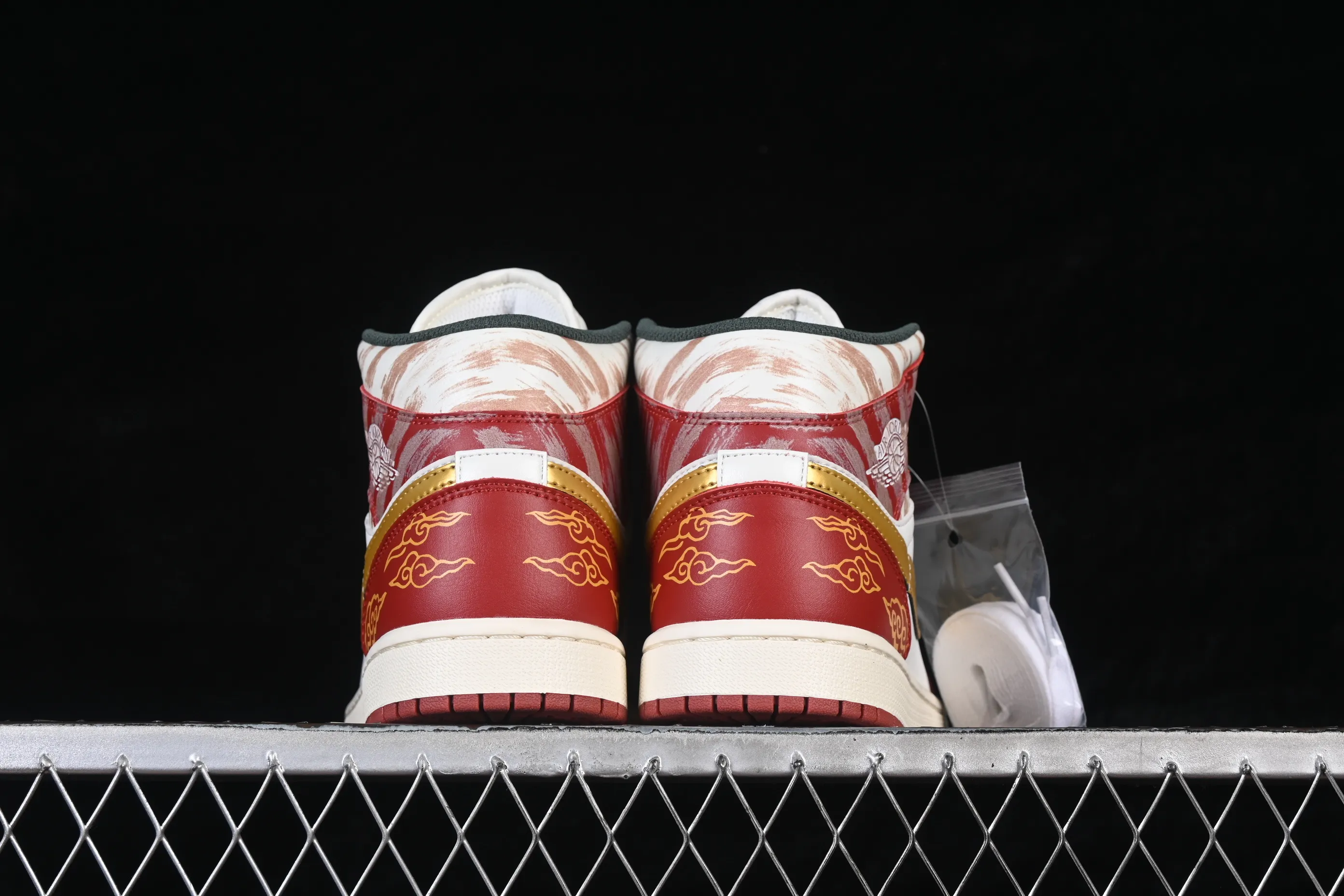 All Categories Air Jordan Jordan Series Basketball Shoes Air Jordan 1 Mid Air Jordan 1 Mid AJ1 Joe 1 Year of the Horse Limited Chinese Cultural Leisure Sneakers DQ8426-105